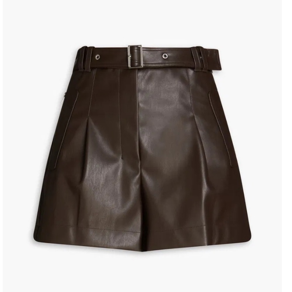 3.1 Phillip Lim Vegan Leather Shorts
